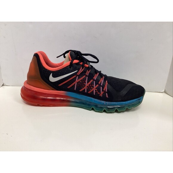 Nike air max 2015 black/bright crimson running shoes men’s 10.5 - Picture 4 of 11
